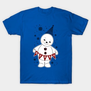 Creative snowman drawing T-Shirt